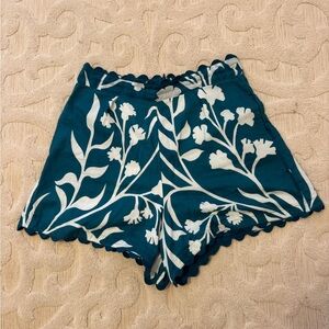 Floral Teal Women's Shorts